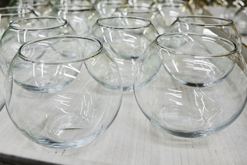 empty glass bowl