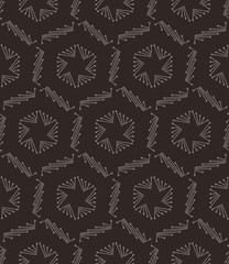 Seamless stars lined geometric pattern.