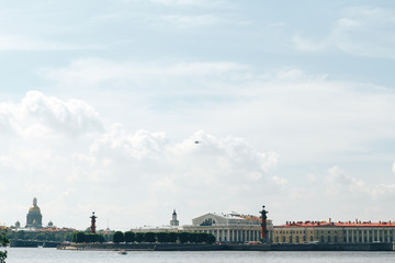Fototapeta na wymiar .European city landscape on the background of the river