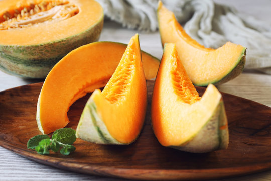 Fresh sweet orange melon