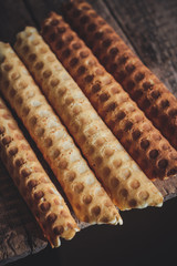  Wafer tubules (with filling, boiled condensed milk)