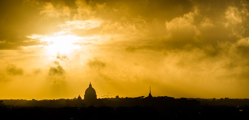 Sunset over Rome