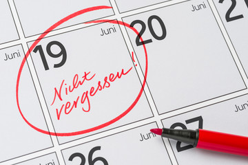 Kalender - 19. Juni