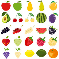 Fruits and berries are a great set