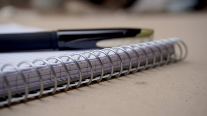 notebook and pen macro