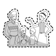 happy family icon image vector illustration design 
