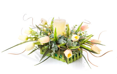 Festive flower arrangement to decorate