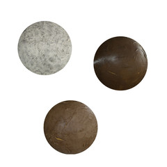 chocolalte ball isolate