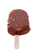 ice cream chocolate stick isolated on white background