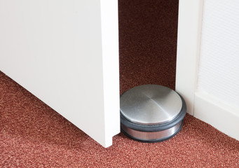 Dusty doorstop in a modern house