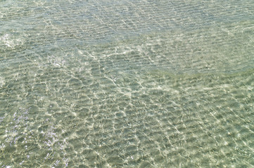 Shallow water at the Beach
