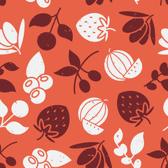 Pattern with berries