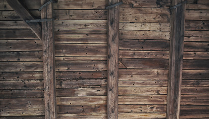 Old rusty wooden planks