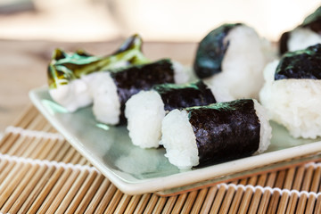 rice ball food home made design