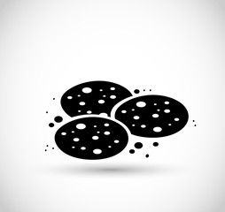 Cookies icon vector