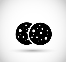 Cookies icon vector