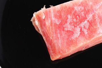 The fresh tuna fish represent seafood concept related idea. 
