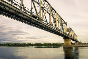 Railway bridge across the river