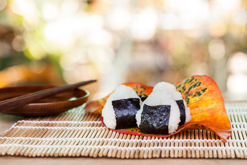 rice ball food home made design