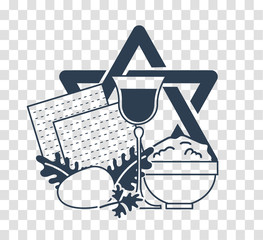 silhouette icon holiday Pesach