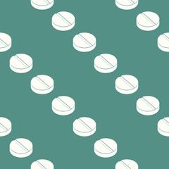 seamless pattern with  drugs pills and capsules for your design