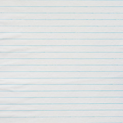 Blank lined paper texture from a notepad.