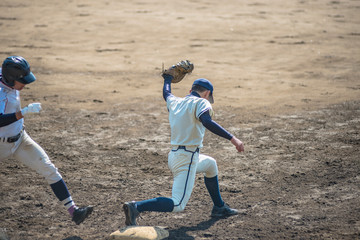 高校野球試合風景