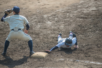 高校野球試合風景