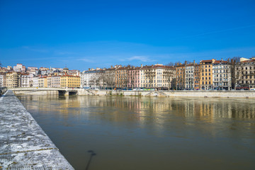 Fototapeta premium Lyon et la Saône