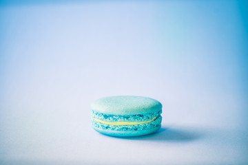 Assorted colorful french cookies macaroons, Almond cookies with pastel colors