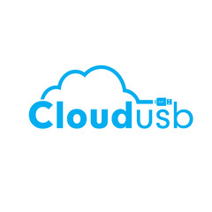 usb cloud logo blue