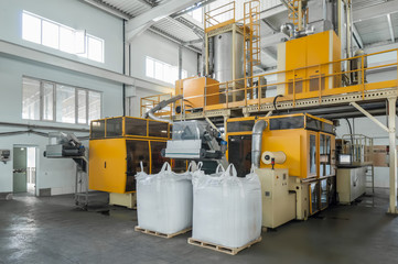 plant for the production of plastic parts. factory for the production of parts from polypropylene