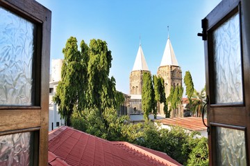 The view from the window of the Cathedral