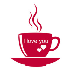 cup of coffee isolated.