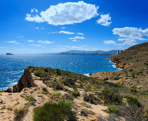 Summer sea coast landscape (Spain).