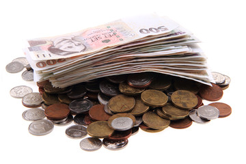 czech money isolated