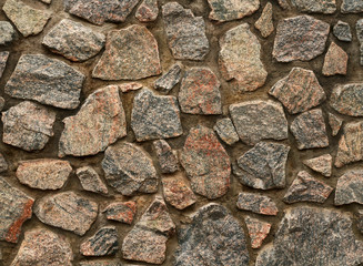 Wild stone walls laid out