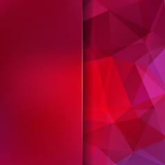 Abstract polygonal vector background. Red geometric vector illustration. Creative design template. Abstract vector background for use in design