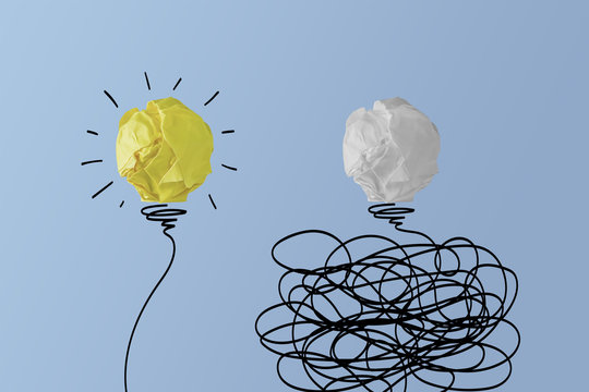 bright light bulb idea vs chaotic light bulb