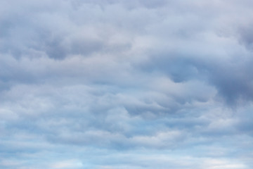 Background and texture. Evening cloudy clouds in abundance