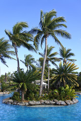 Fototapeta na wymiar Tropical resort in Fiji