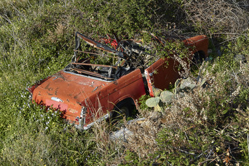 Forgotten car wreck