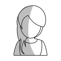 Obraz na płótnie Canvas woman avatar icon over white background. vector illustration