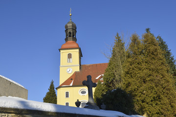 Fototapeta premium Kirche in Oberoderwitz