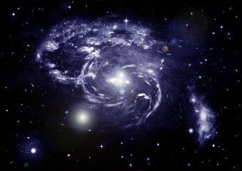 Obraz premium galaxy in a free space