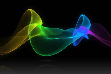 colorful abstract wave