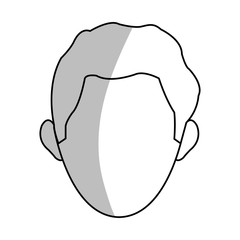 man face cartoon icon over white background. vector illustration