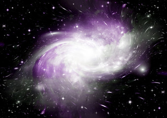 galaxy in a free space