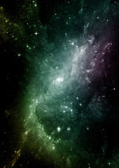 galaxy in a free space