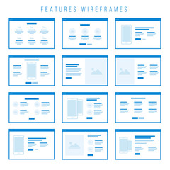 Features Wireframe components for prototypes.